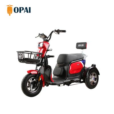 China OPAI Passenger Scooter Electric Trike City 3 Wheel Motorized Tricycle With Baby Seat For Adults for sale