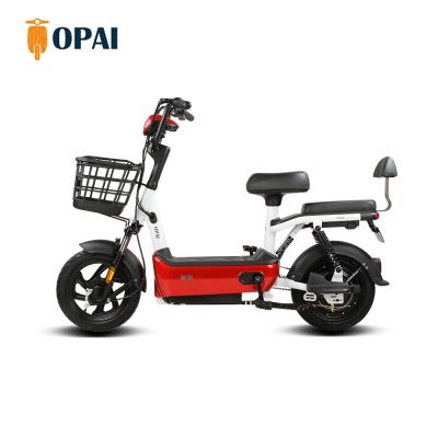 China Electric Ebike 48V 350W Electric Motor Aluminum Alloy Opai Bicycle Pedal Moped Motorcycle Minibike Dirt Bike With Digital Display for sale