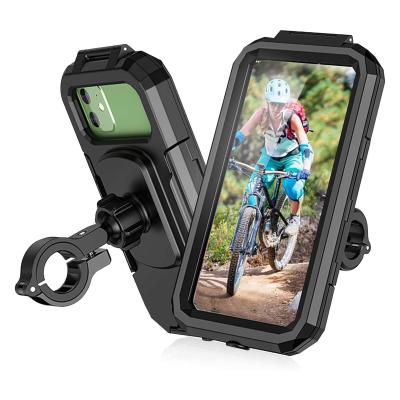 China El teléfono universal de la moto de 360 grados monta el material impermeable del PVC de 6,8 pulgadas en venta