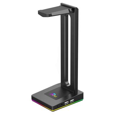 중국 검은 개별적 헤드셋 홀더 RGB 2 USB 포트 27.5 센티미터 높이 판매용