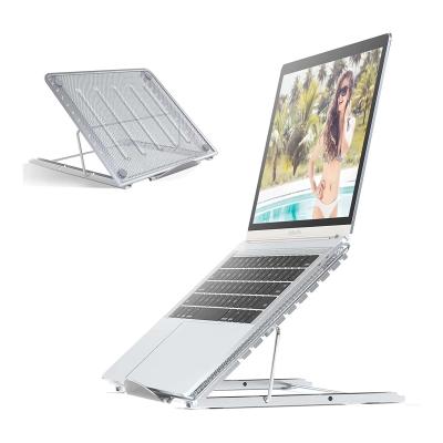 China Foldable Adjustable Desktop Laptop Stand Cooling Ventilated OEM ODM for sale