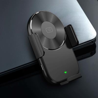 China ABS automático del tenedor del teléfono del sensor del cargador rápido inalámbrico de Qi 15W en venta