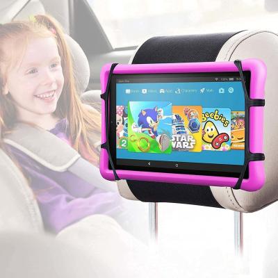 China Car Headrest Mount Holder With Anti Slip Strap Silicone for sale