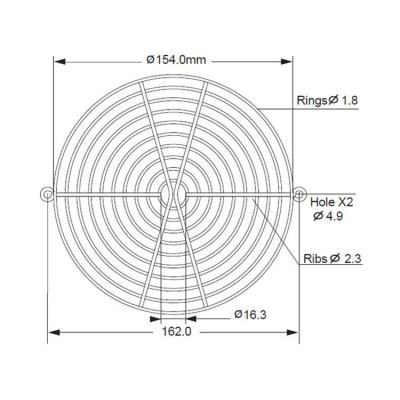 China Best Selling Refrigeration Parts Ventilation Fan Parts Commonwealth Metal Dust Guard For 60mm Aluminum Fan for sale