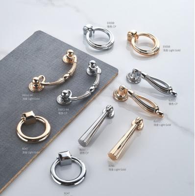 China Modern Crazy Kitchen Ring Handle Knobs For Traditional Style Handle Zinc Alloy Bathroom Dresser Hardware Modern Furniture Handle for sale