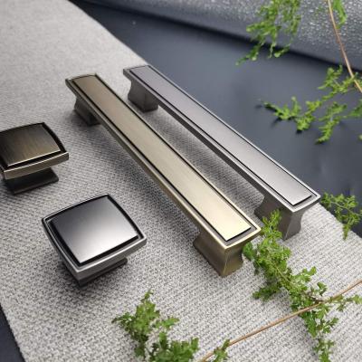 China Factory direct sales new design modern popular restaurant modern minimalist style zinc alloy cabinet drawer built in to handle recessed handle for sale