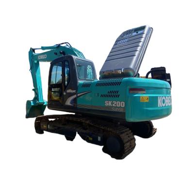 China Construction machinery used excavator Kobelco SK200 medium tracked earth moving equipment and low price 0.8mÂ³ for sale