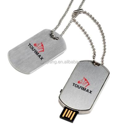 China COLLAR metal dog tag usb flash drive, promotional gift metal dog tag usb, name tag usb flash drive with logo for sale