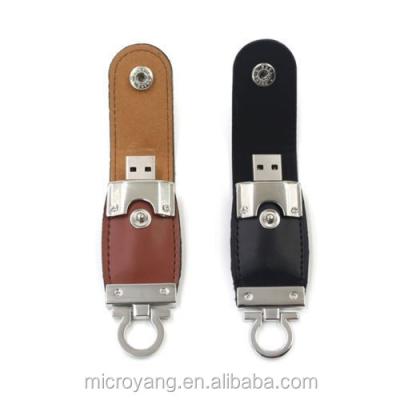 China Flash Pen Storage U Disk Stick Thumb Memory Pen Leather USB 2.0 Drive USB Drive for sale