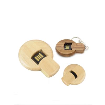 China Custom Logo Round Shape Wooden Card Round Shape Usb Flash Stick 2000gb USB Drive , Round Shape Wooden USB Flash 2tb for sale