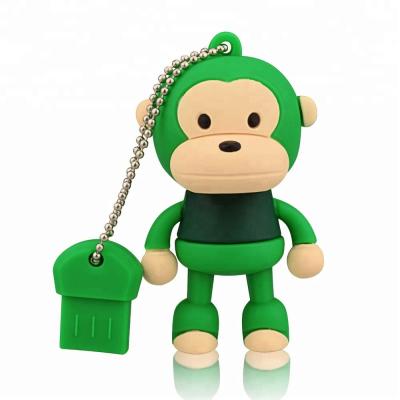 China animal cartoon character usb flash drive, cartoon anime usb flash drive, cute monkey usb flash drive for sale