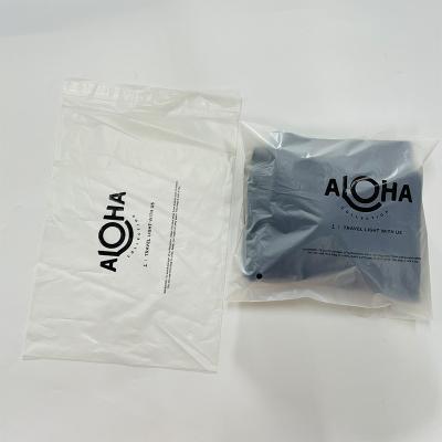 China Biodegradable Compostable Clothing Bags PLA Clothing Bags Garment Packaging with Self Adhesive for sale