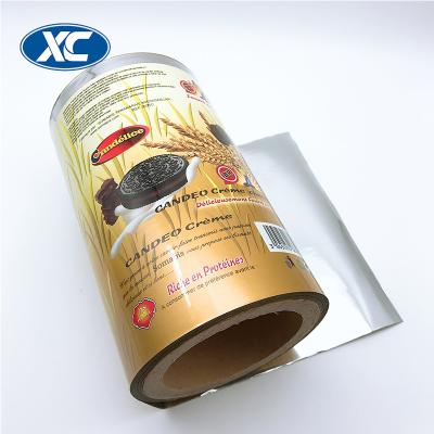 China Food Gravure Printing Plastic Film Roll Laminated Sachet Heat Seal Cookie Packaging for sale