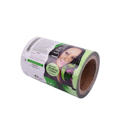 China Food logo printed sachet plastic film material packaging roll hot sale shampoo for sale