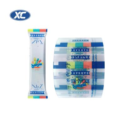 China Moisture Proof Custom Design Plastic Laminated Frozen Food Packaging Ice Popsicle Wrapping Film Roll Materials for sale