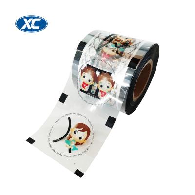 China Moisture Proof Easy Peel Off Clear PP Cup Sealing Lidding Laminated Film In Roll Hot Selling Coffee Packaging for sale