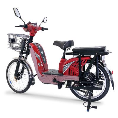 China Electric Delivery Food Bicycle Bikes Ebike For Adults Two Wheels With Big Shelf for sale