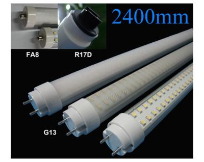 중국 8 안 운전사, Pin 유형 G13/FA8/R17D 세륨, RoHS에 2400mm를 점화하는 ft T8 LED 관은 찬성했습니다 판매용