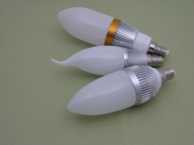 China Eficiência elevada DC12V/ampolas E14 E17 B22 B17 B15,180 da vela diodo emissor de luz de 24V 3W E14 - 210LM 40mm x 147mm à venda