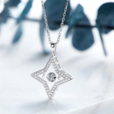 China Manufacturer Romantic Ladies' Wedding Dongguan Banquet Sterling Silver Necklace Jewelry for sale