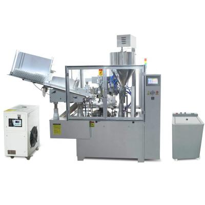 China GMP Standard Automatic Food Filling And Sealing Machine Plastic Filling Machine for sale