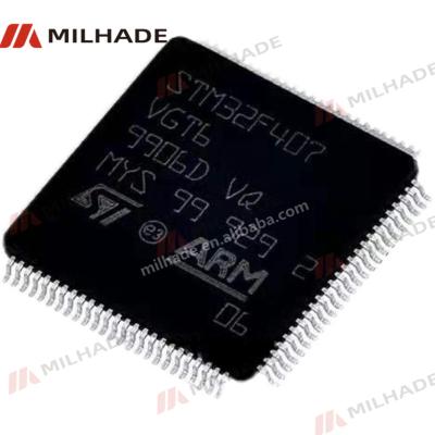 China Microcontroller Integrated Circuit Standard IC MCU 32BIT 1MB FLASH 100LQFP STM32F4 STM32F407 STM32F407VGT6 for sale