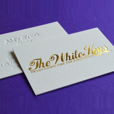 China Gift.Shopping.Food.Candy. Custom Luxury Farming Business Card Gold Foil Business Card for sale