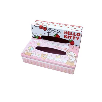 China Rectangular Hot Selling Rectangular Tissue Tin Box Case / Napkin Box for sale