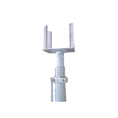 China Modern U Head Adjustable Jack Screw Jack Universal Jack 4 Way U Head With Base Plate For Scaffolding for sale