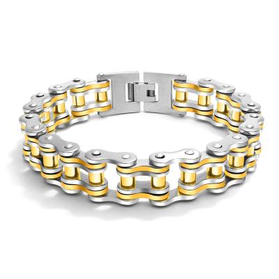 China TRENDY High Quality Fashion Style Men's Stainless Steel Large Width 316L Choker Bracelets Bangles for sale