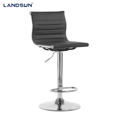 China Modern Bar Chair Stool Metal China Chromed Style Modern Living Room Packing Room Office PU Leather for sale