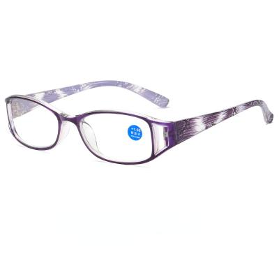 China Pop-Up Women's Fashion Printed Presbyopic Glasses for Older Hanfan Resin Anti-Blue Reading Glasses for sale