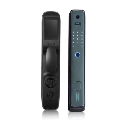 China Apartment Qleung Lock S925 MAX Wifi Tuya Full Automatic Lock S925 MAX Wifi Tuya Fingerprint Password Fingerprint Hole Biometric Smart Home Door Lock for sale