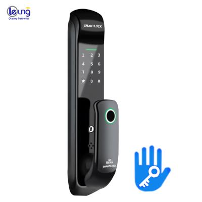 China TTlock Wooden APP Factory Price Door Digital Fingerprint Password Master Card Smart Home Remote Control Electronic Door Lock for sale