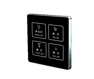 China Hot Selling Smart Home Touch Switch Hotel Apartment Villa Light Wall Switch With DND Switch Doorbell for sale