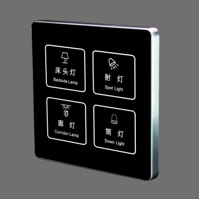 China TASRDC Hotel Wall Touch Light Master Switch Customized Hotel DND Smart Switch and Clean Up Doorbell System for sale