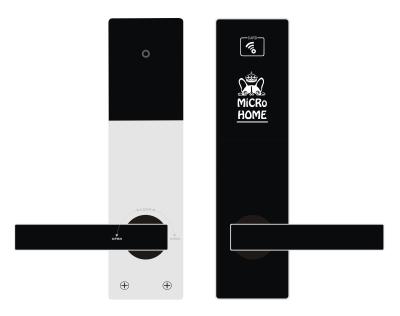 China Apartment RFID Hotel Door Lock Electronic Smart Card Handle Lock, TASRDC Digital Card Lock Customize Logo M1 System for sale