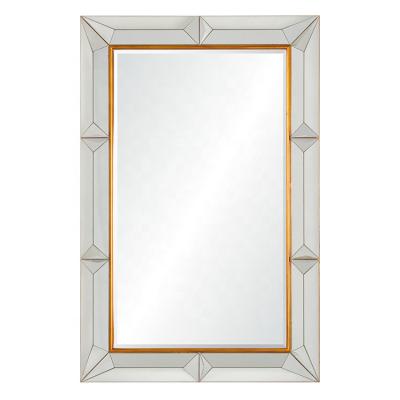 China Silver Clear Frame Wall Decoration Rectangle Designs Bedroom Mirror Long Mirror for sale