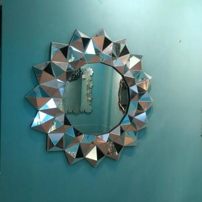 China Modern Diamond Shaped Mirror Wall Mirror Fashion Decorative Wall Mirror for sale