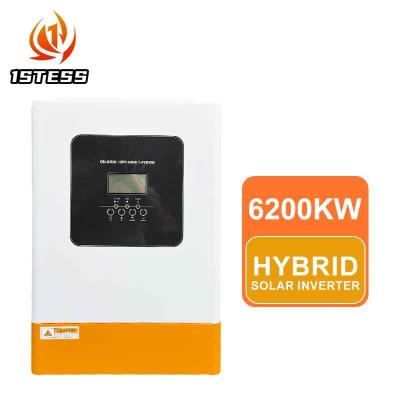 China Wholesale 48V 6.2KW hybrid inverter On/mppt 5.5kw off grid inverter 6.2kw solar inverter hybrid for sale