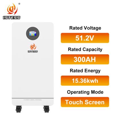 China 51.2V 300Ah 15.36kwh energy storage battery lifepo4 lithium battery home energy storage battery for sale