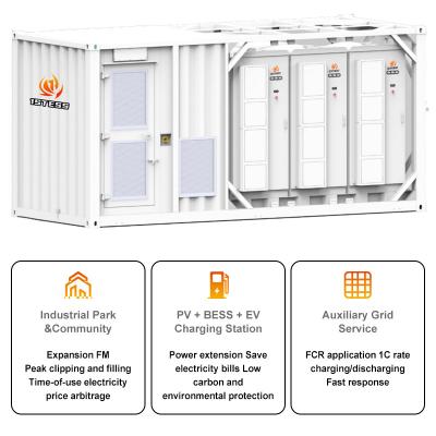 China Liquid Cooling Energy Storage System Industrial & Commercial BESS Solar Energy Storage Container Battery System for sale