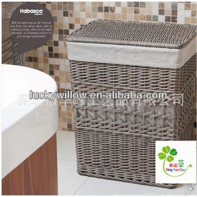 China Cheap Square Wicker Square Wicker Laundry Basket for sale