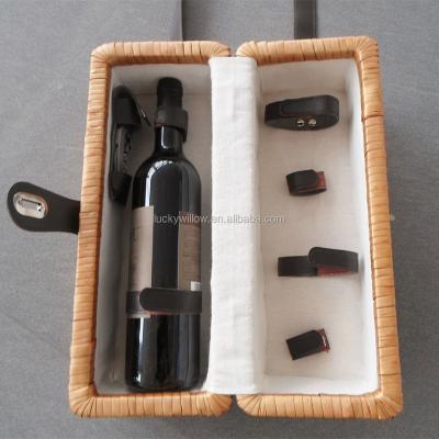 China Viable the beautiful the cheapest baket spilled willow for wine, wine bottle basket for sale