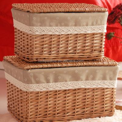 China New Design 2016 Sustainable Willow Material Wicker Suitcase For Home Decoration for sale