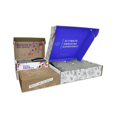 China Recycled Materials Custom Printed Clothing Luxury Gift Packing Foldable Organizer Storage Craft Covered Paper Box For Clothing Box for sale