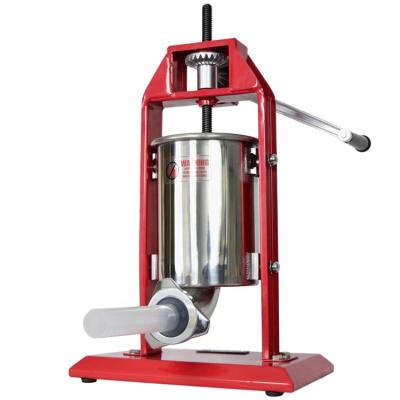 China Sustainable 3L Manual Home Use Painting Vertical Sausage Stuffer Sausage Filling Machine for sale