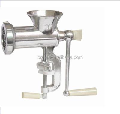 China Sustainable 10# Aluminum Alloy Manual Meat Grinder / Aluminum Mincer for sale