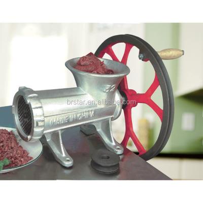 China Sustainable Cast Iron 32#B Meat Grinder With Motor Driven Wheel/Pulley Meat Grinder for sale