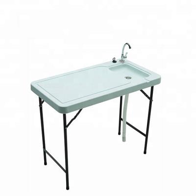 China Outdoor Table Hunting Stainless Steel Fish Cutting Cleaning Table for sale